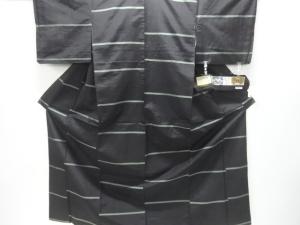 アンティーク　横段織り出し本場泥大島紬着物